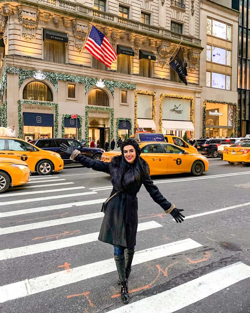 Fifth Avenue New York City in Christmas 