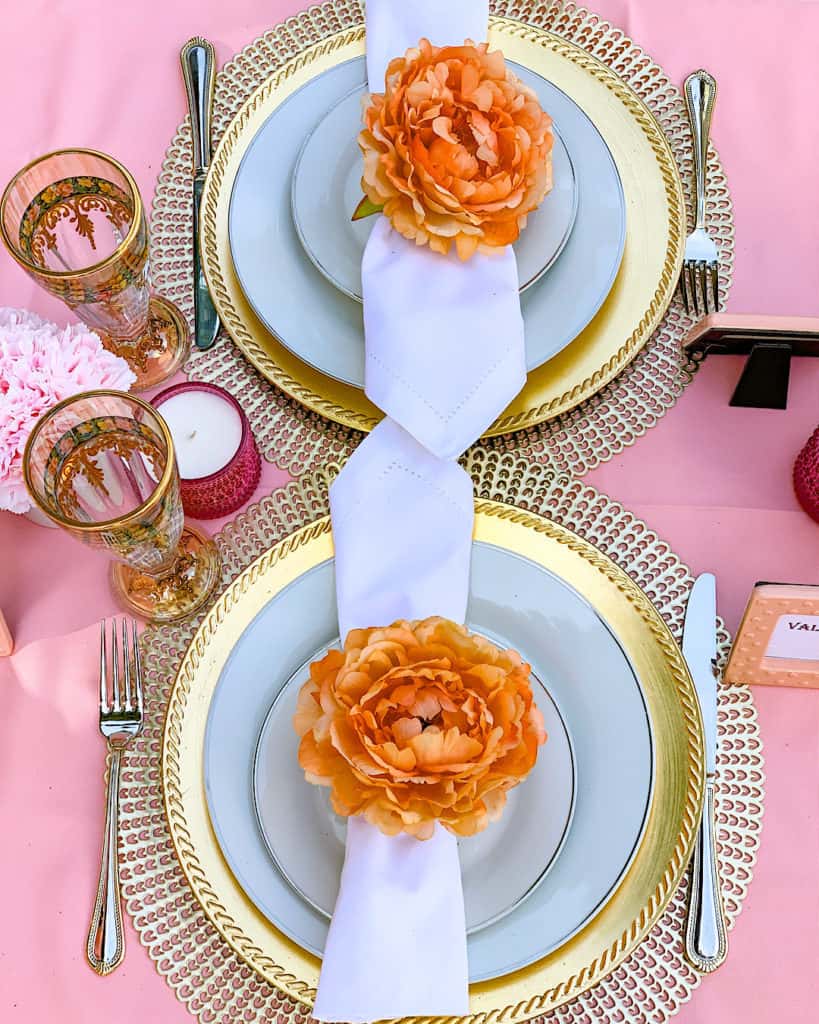 Quarantine party ideas: table place setting