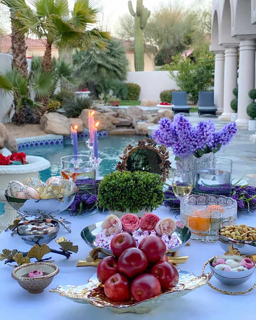 Decorated Persian New Year Table (Nowruz)