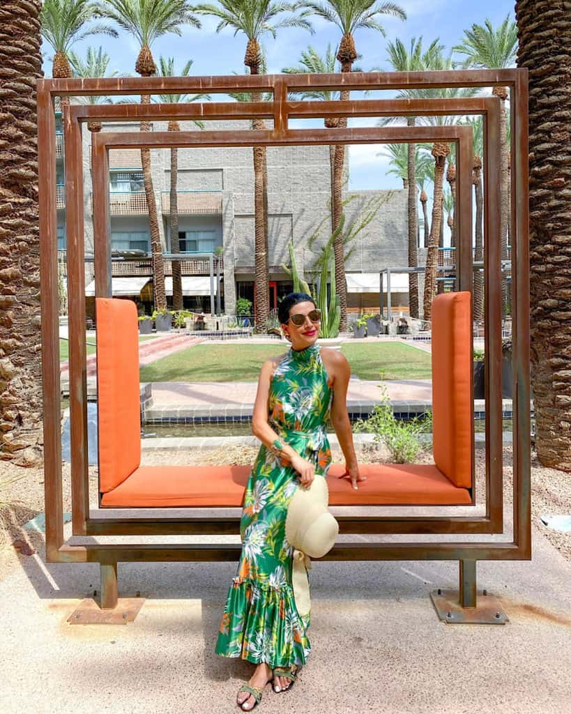 Hyatt Regency Scottsdale Arizona landscaping and seating areas 