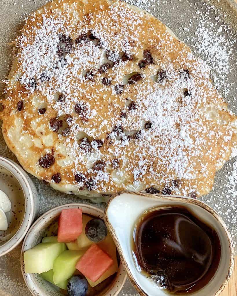 Pancakes at restaurant at Hyatt Regency Scottsdale Arizona