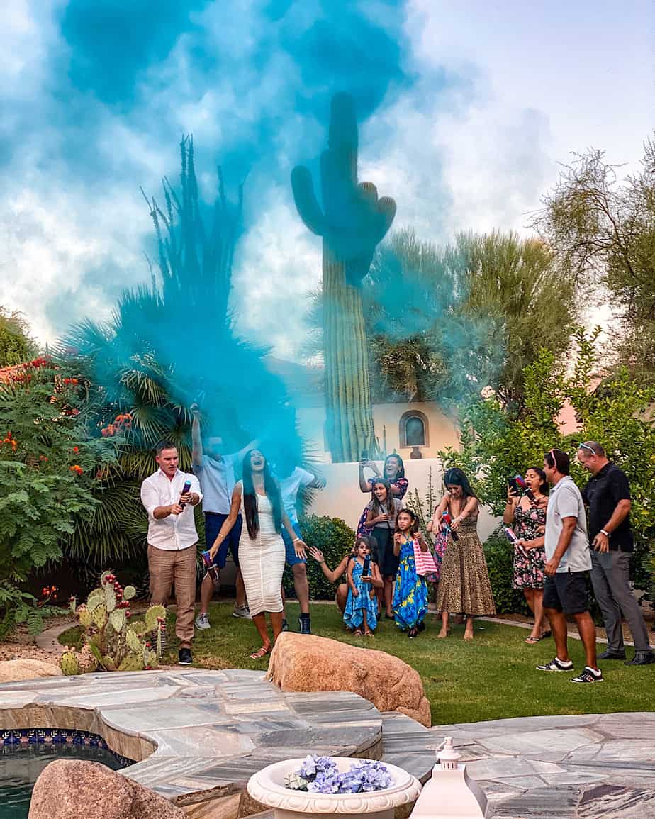 Gender reveal smoke cannon -  Italia