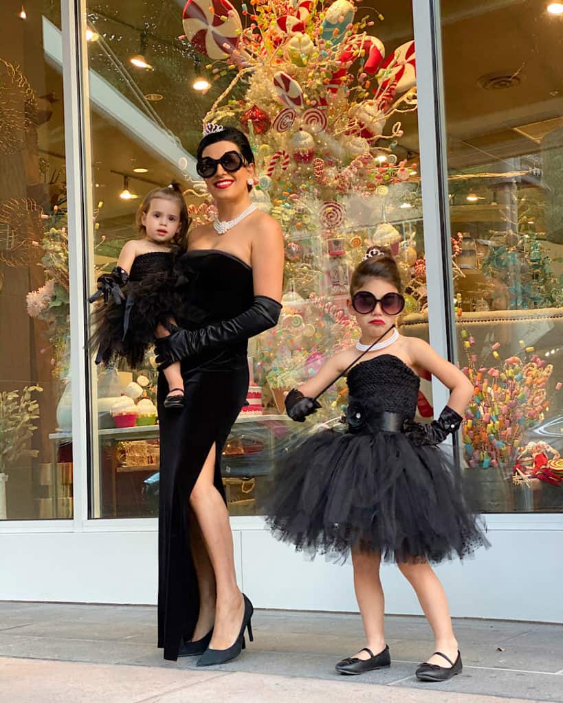 Mommy and Me Iconic Audrey Hepburn Halloween Costumes