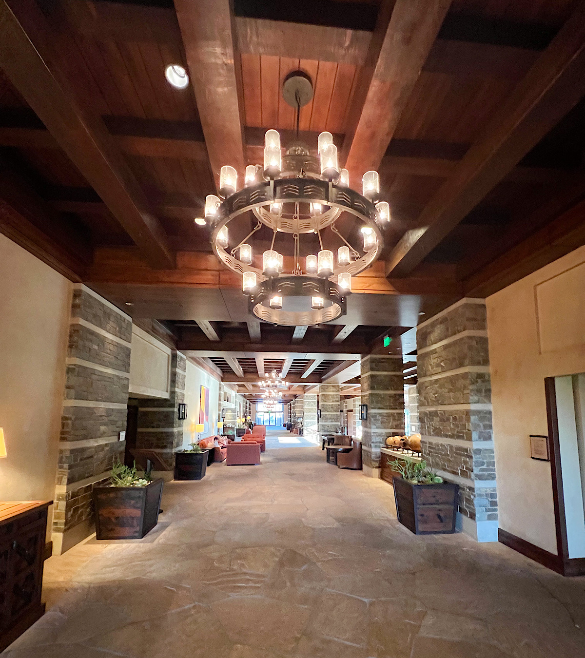 Long, Beautiful Walkway at the Ritz Carlton Dove Mountain Golf Resort