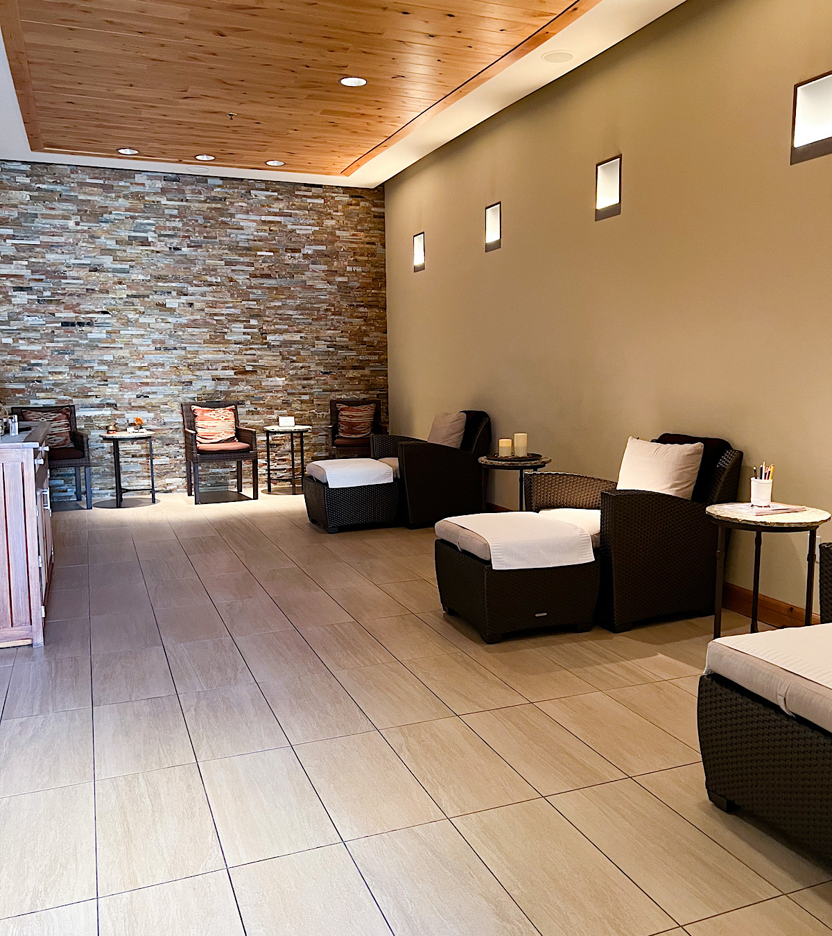 inside shot of the spa at the Ritz Carlton Dove Mountain Golf Resort