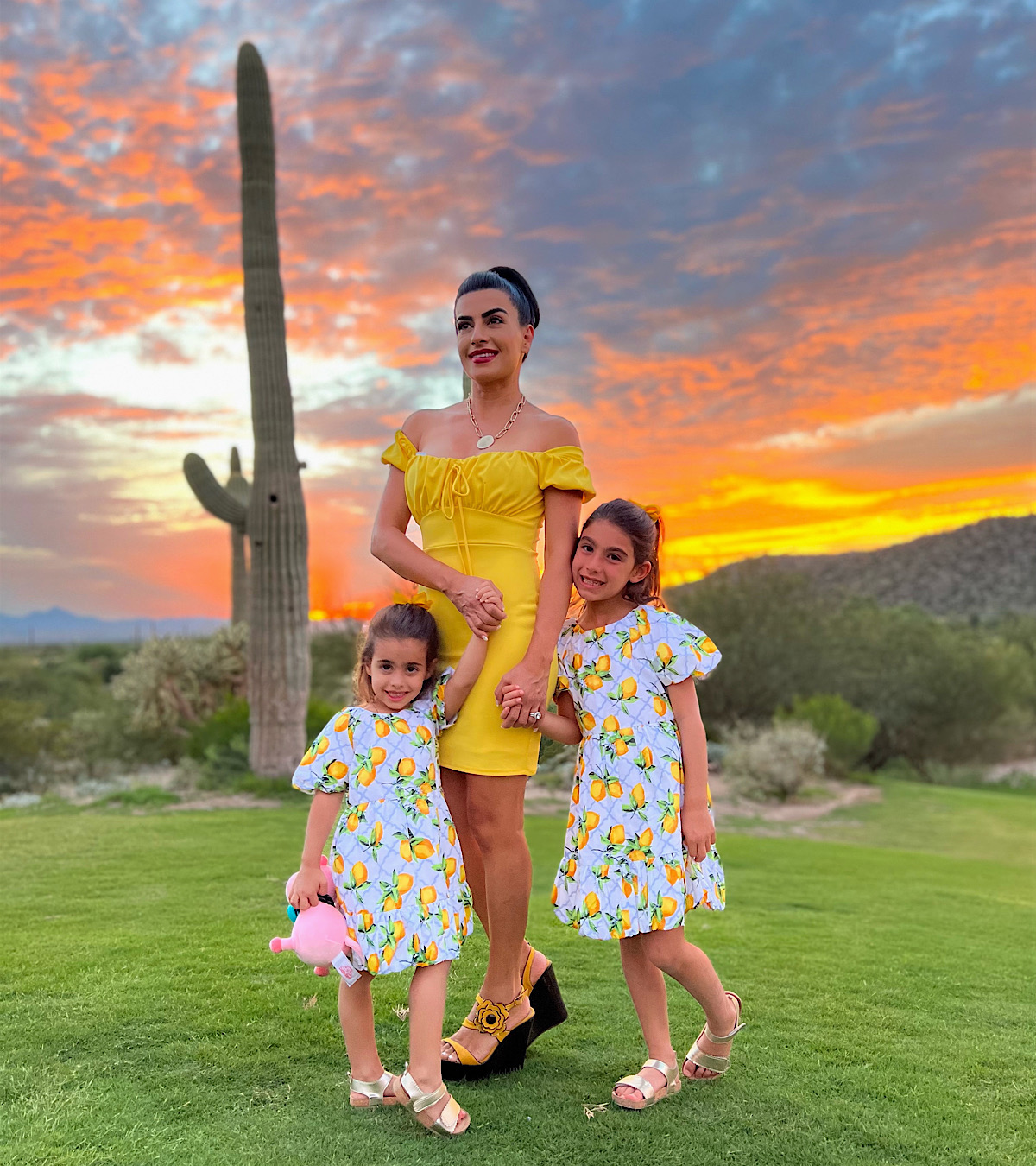 Me and my two girls at the Ritz Carlton at Dove Mountain