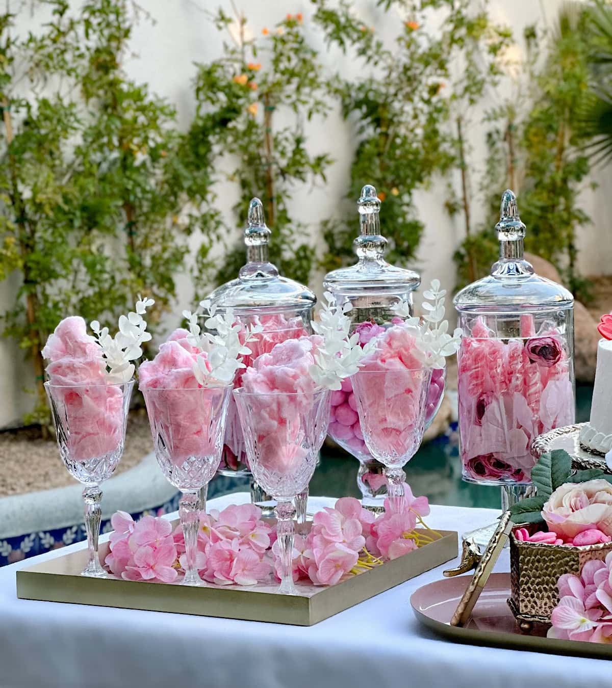 Pink Baby Shower Candy Buffet