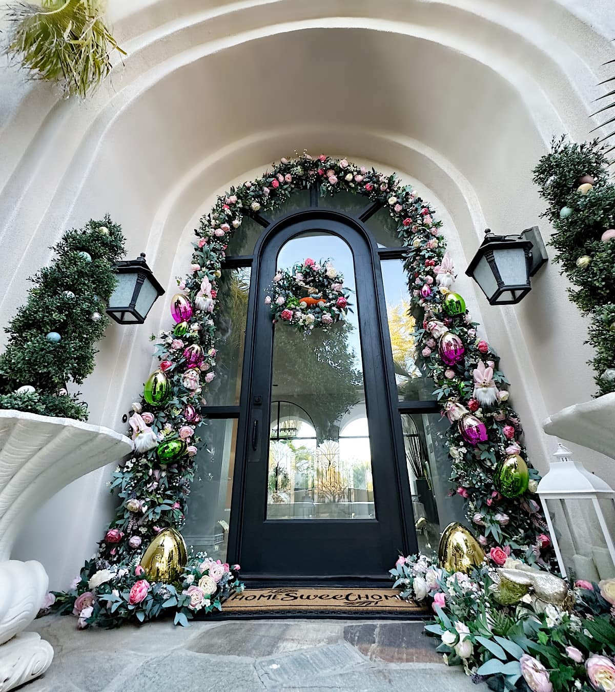 Pink Peonies and Roses: 9 Secrets to a Front Door Paradise