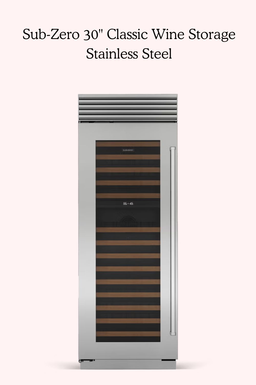 Sub-Zero 30 inches Classic Wine Storage Stainless Steel
