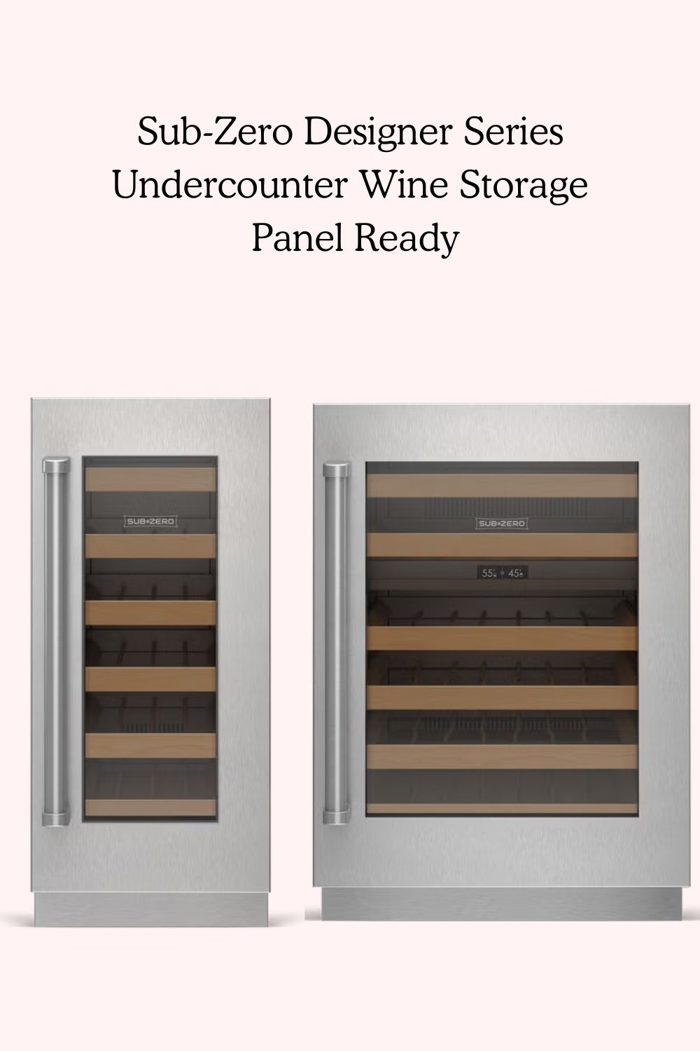 Designer Undercounter Wine Storage - Panel Ready