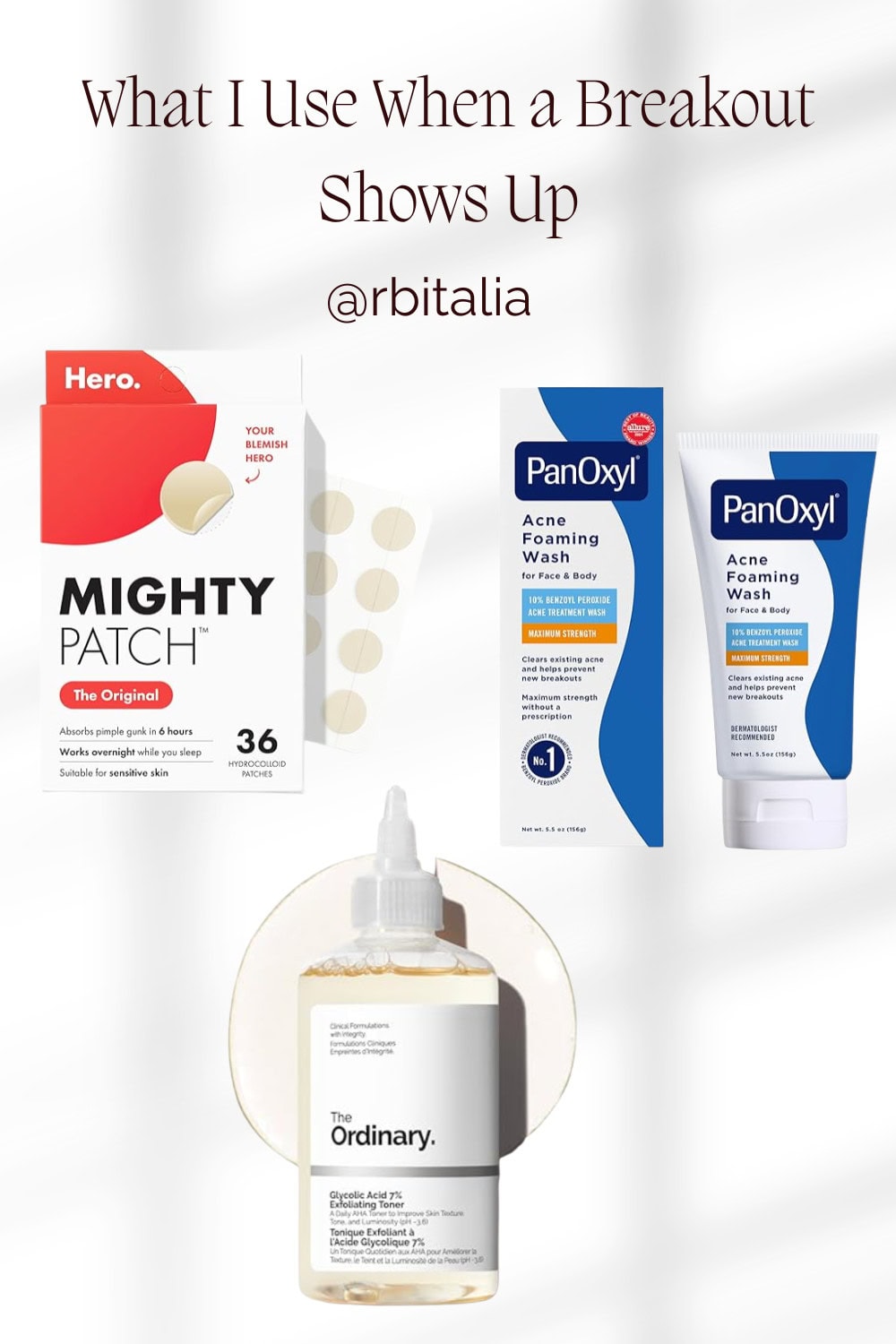 acne and breakout skincare