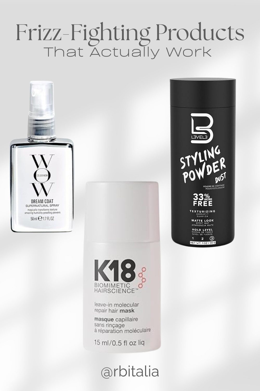 anti frizz and repair hair products