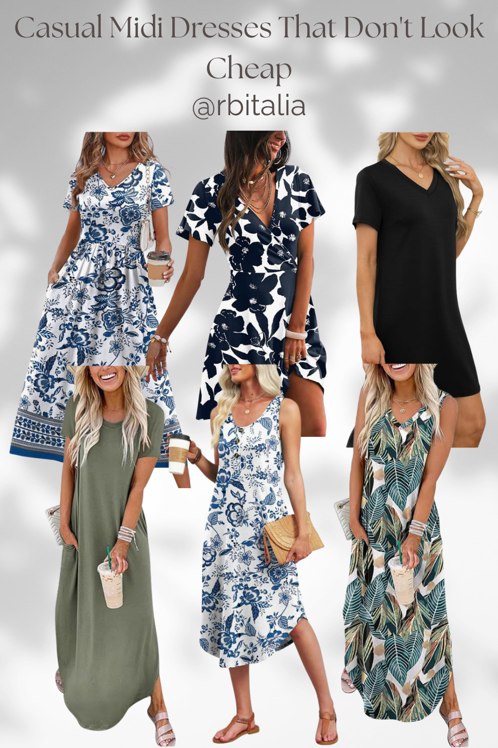 casual midi dresses under $20