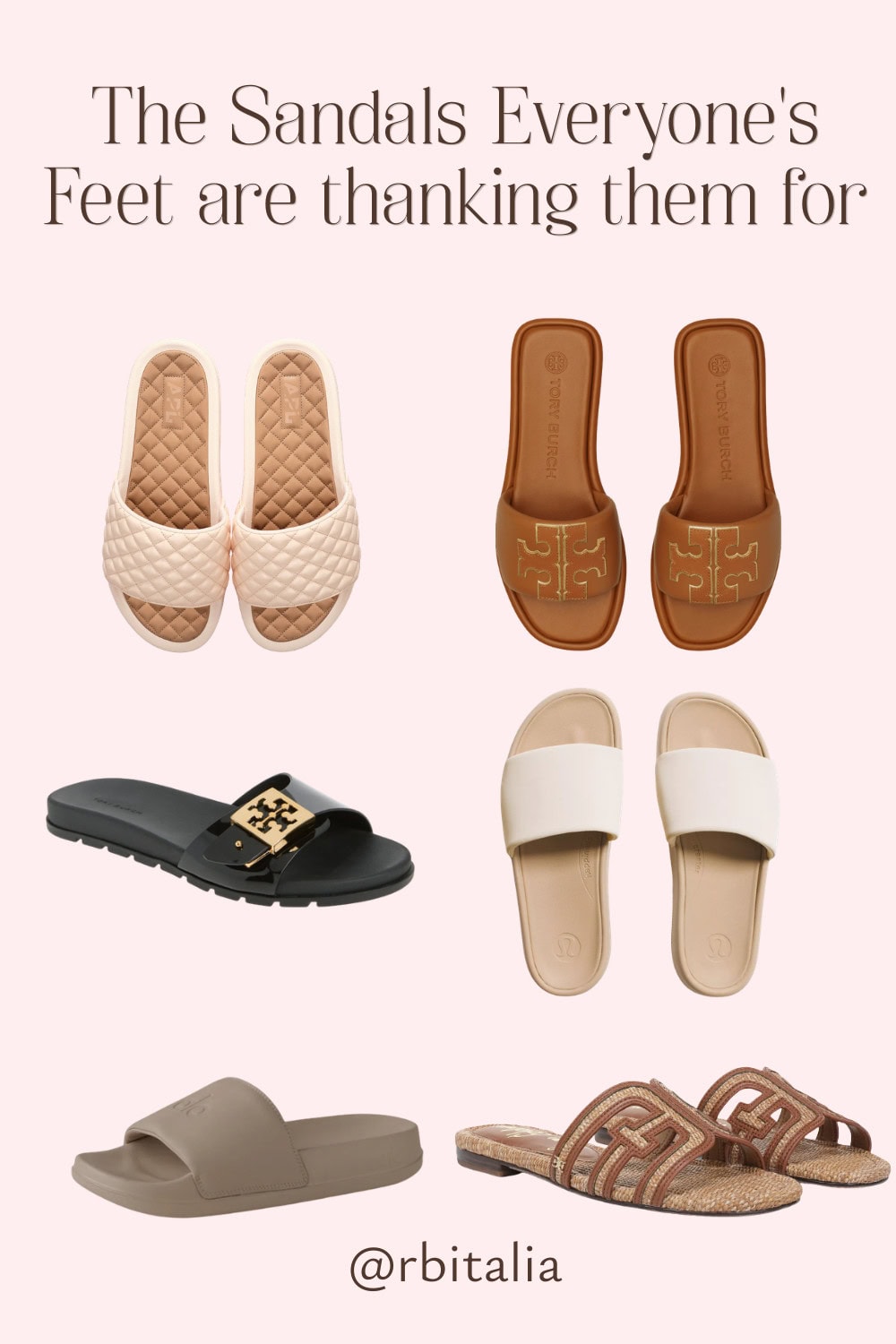 cushioned recovery sandals