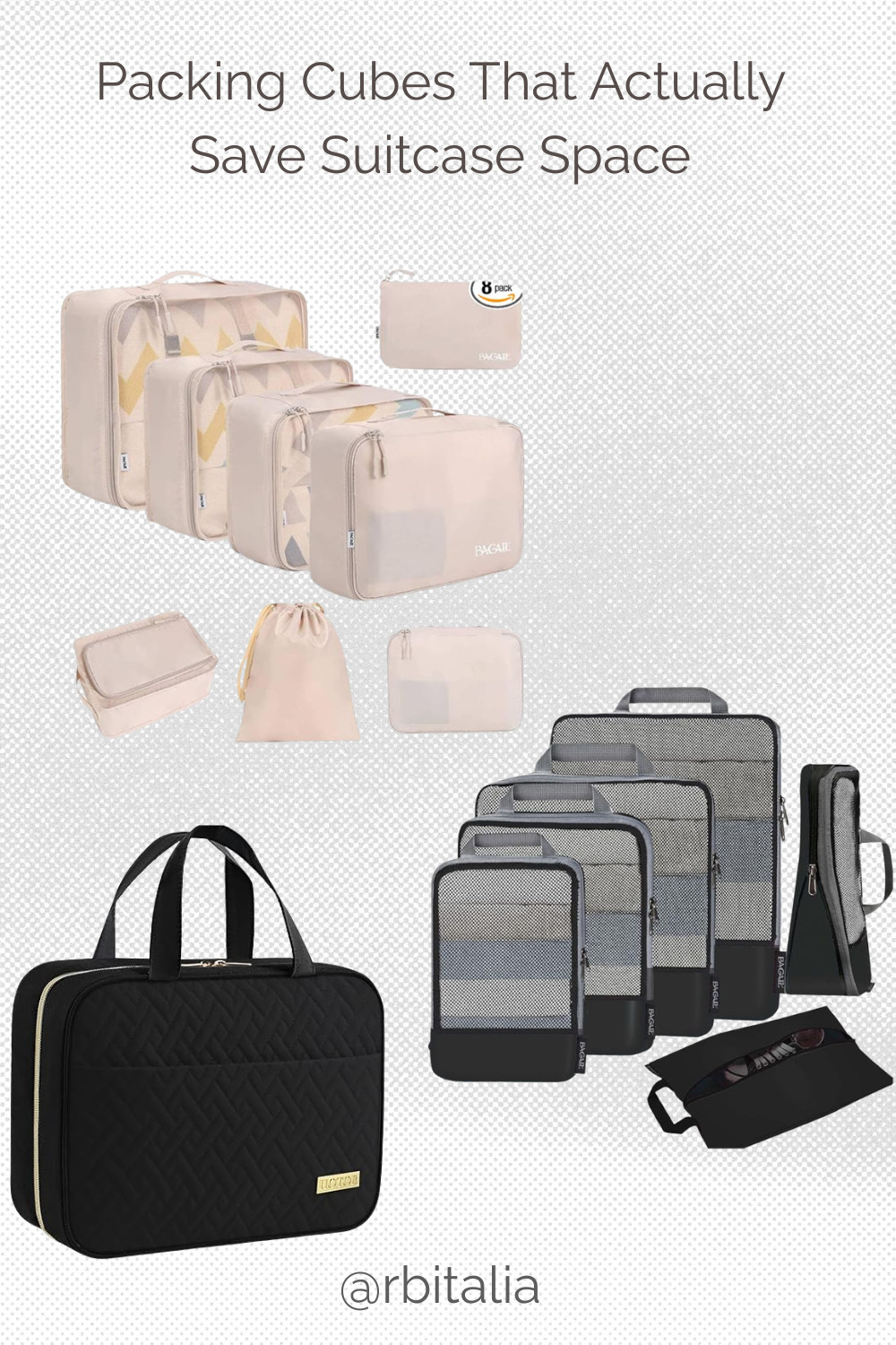 packing cubes for travel
