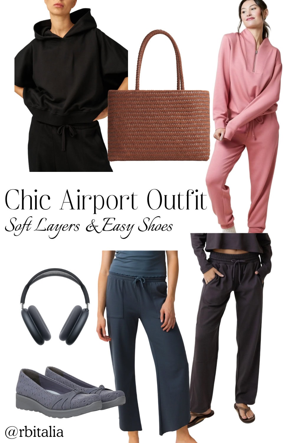 chic airport outfit