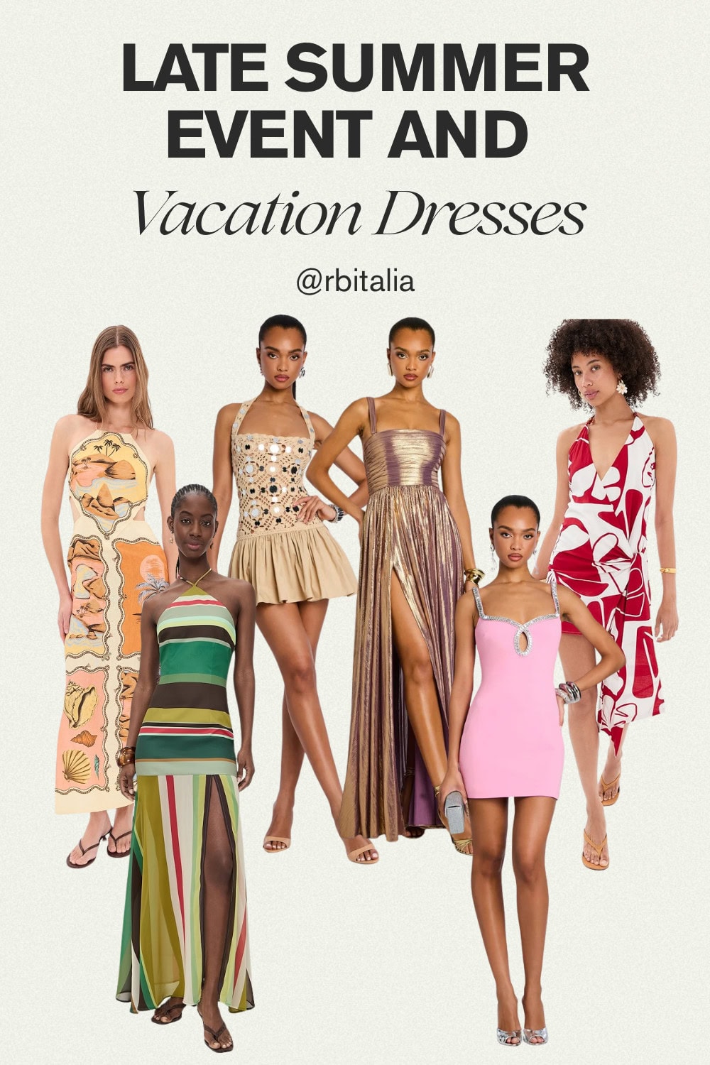 late summer event and vacation dresses