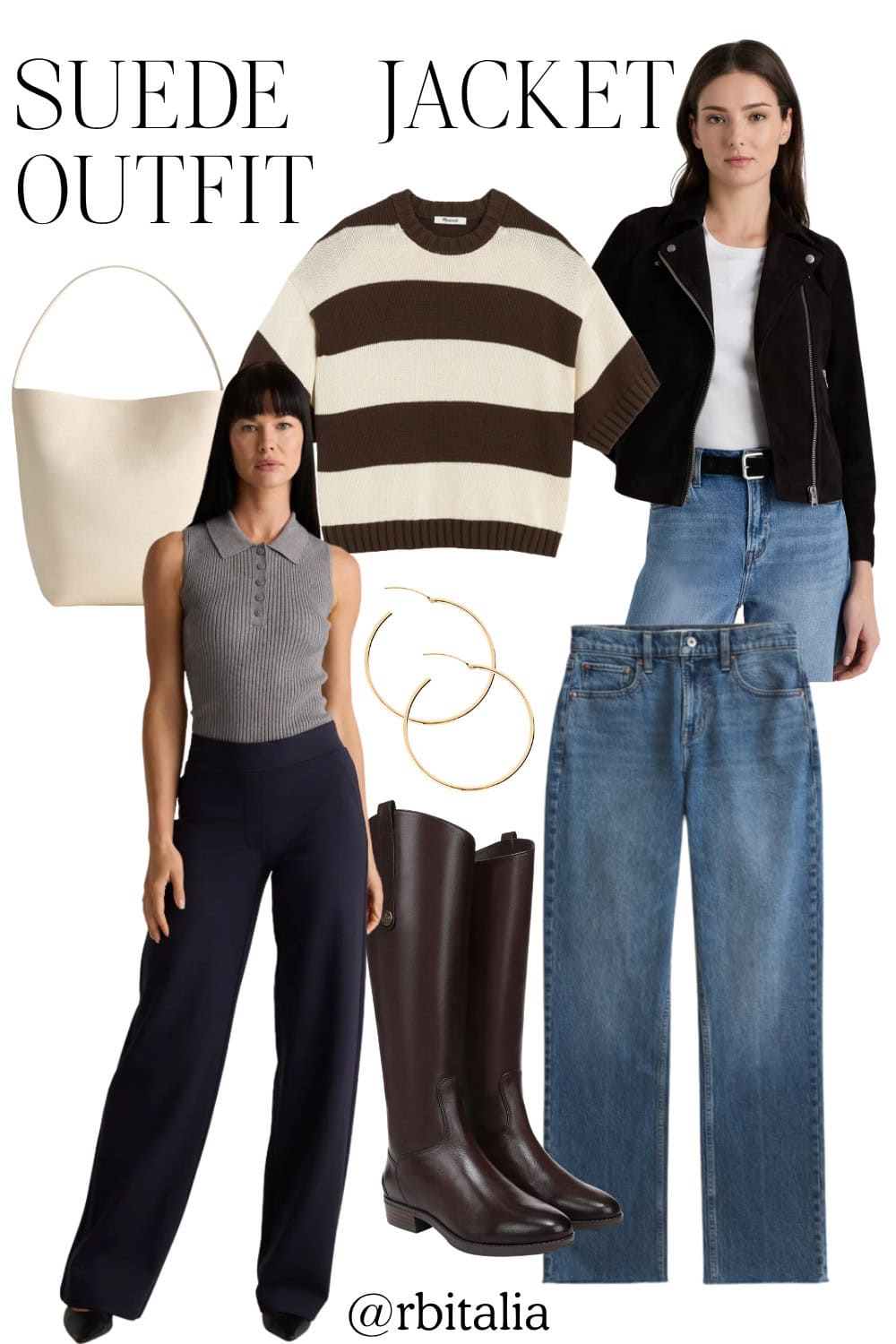 suede jacket outfit