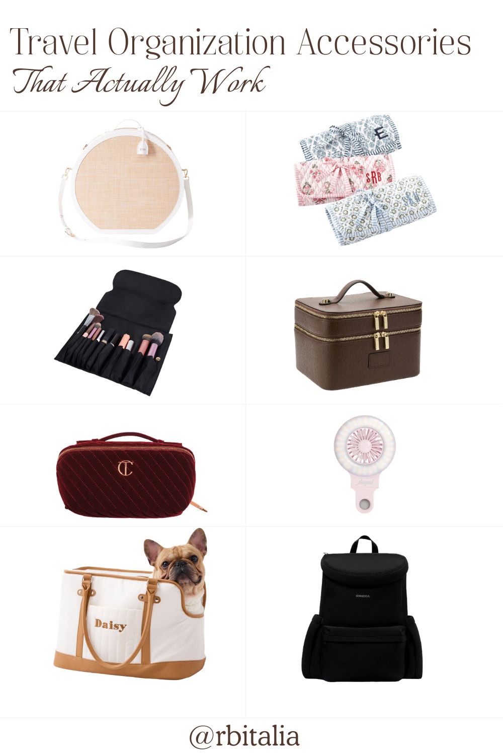 travel organization accessories