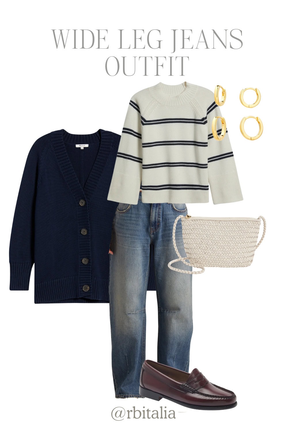 wide leg jeans outfit