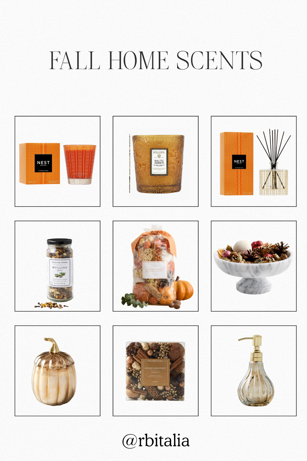 fall home scents
