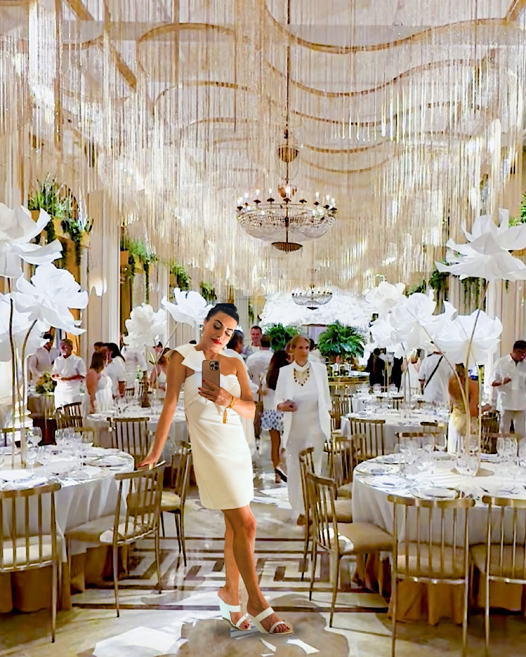 Golden Room at Copacabana Palace on New Year's Eve in Rio de Janeiro