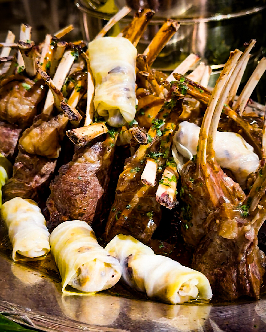 Lamb chops at the Copacabana Palace dinner